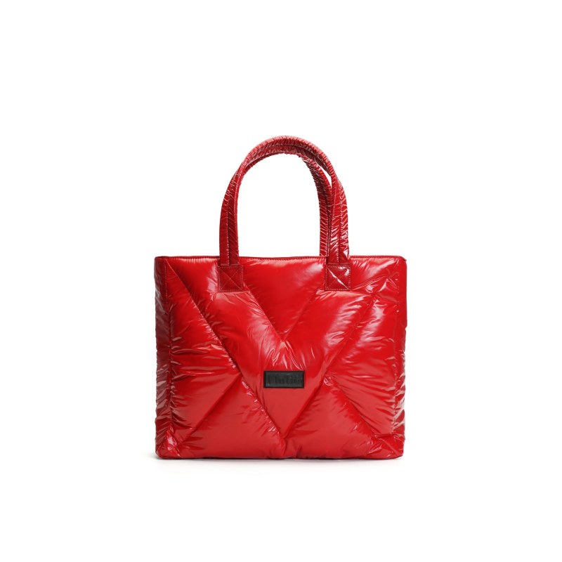 Shopper Bag Red Shiny