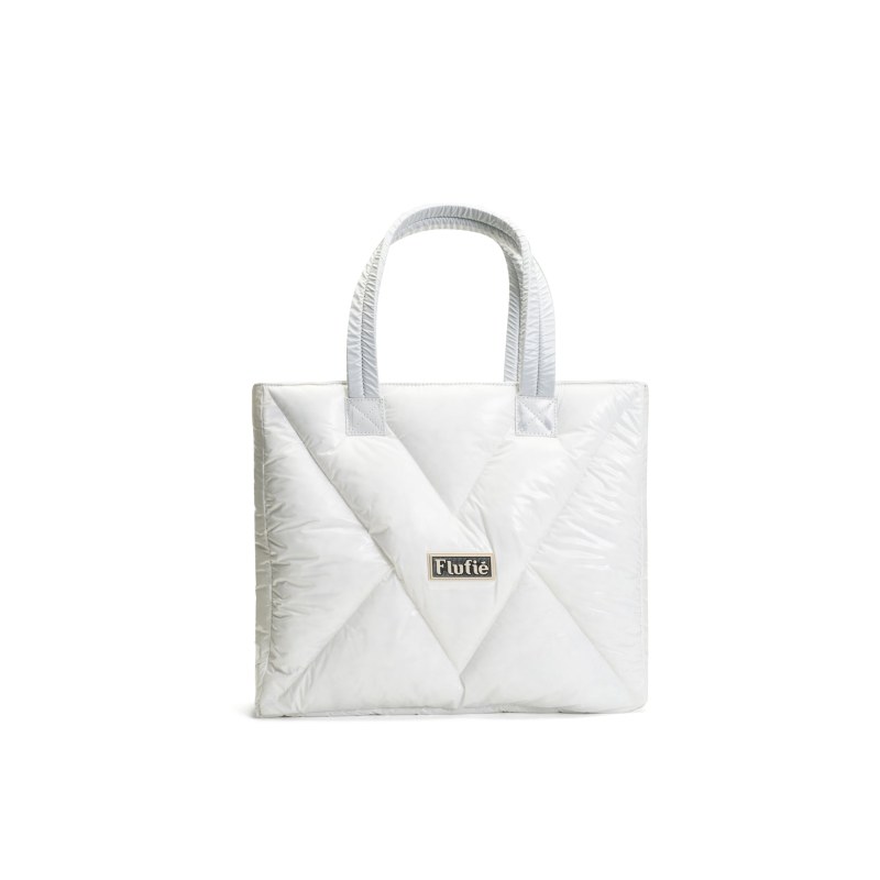 Shopper Bag White Shiny