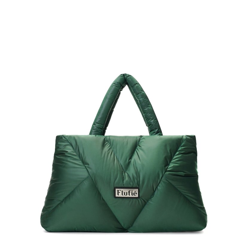 Shoulder Bags Green Metallic