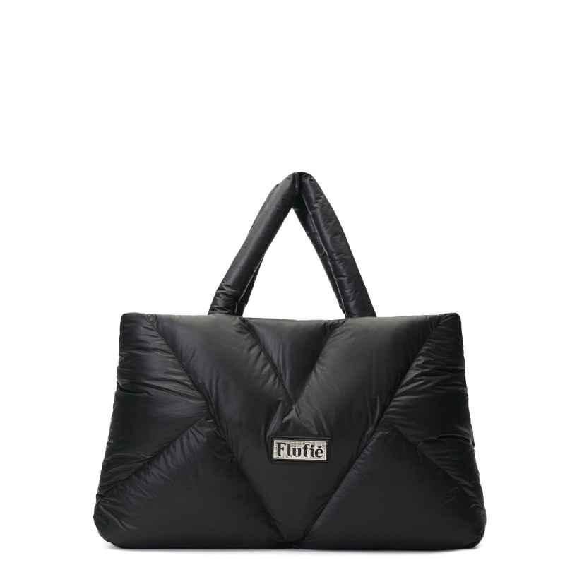 Shoulder Bags Jet Black Metallic