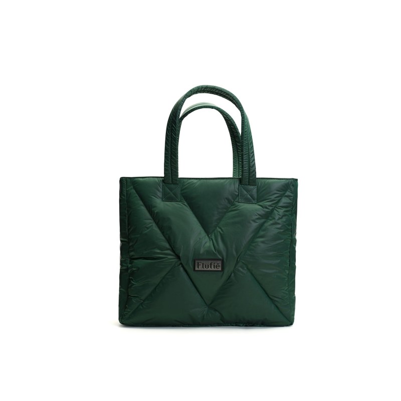 Shopper Bag Green Metallic