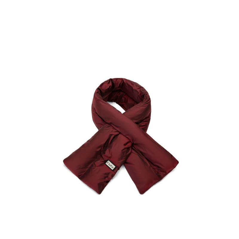 Antique Red Metallic Pillow Scarf
