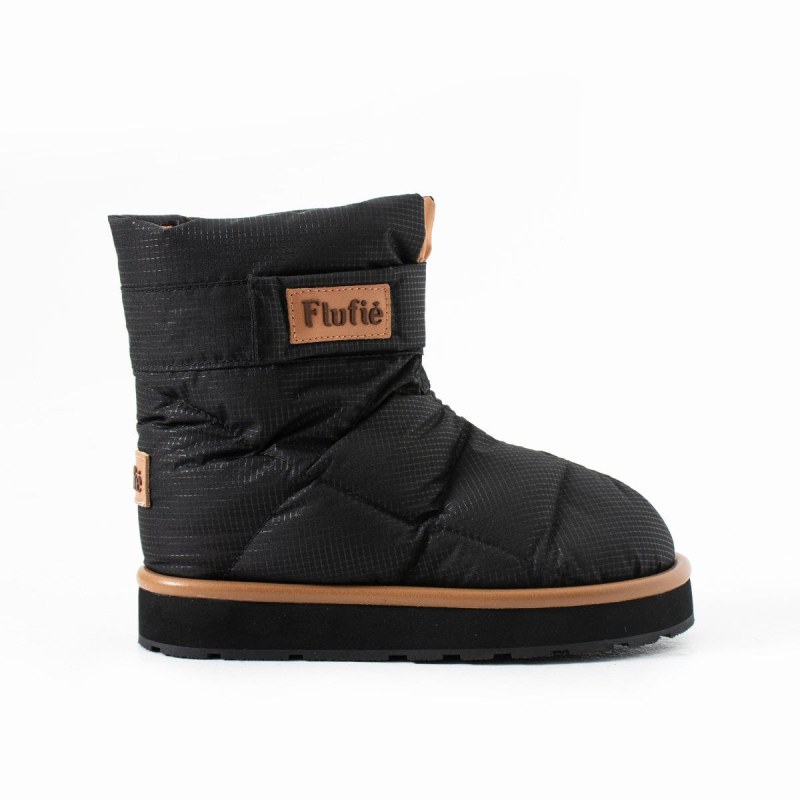 Kids Boot Classic Jet Black Down Filled Winter Boot